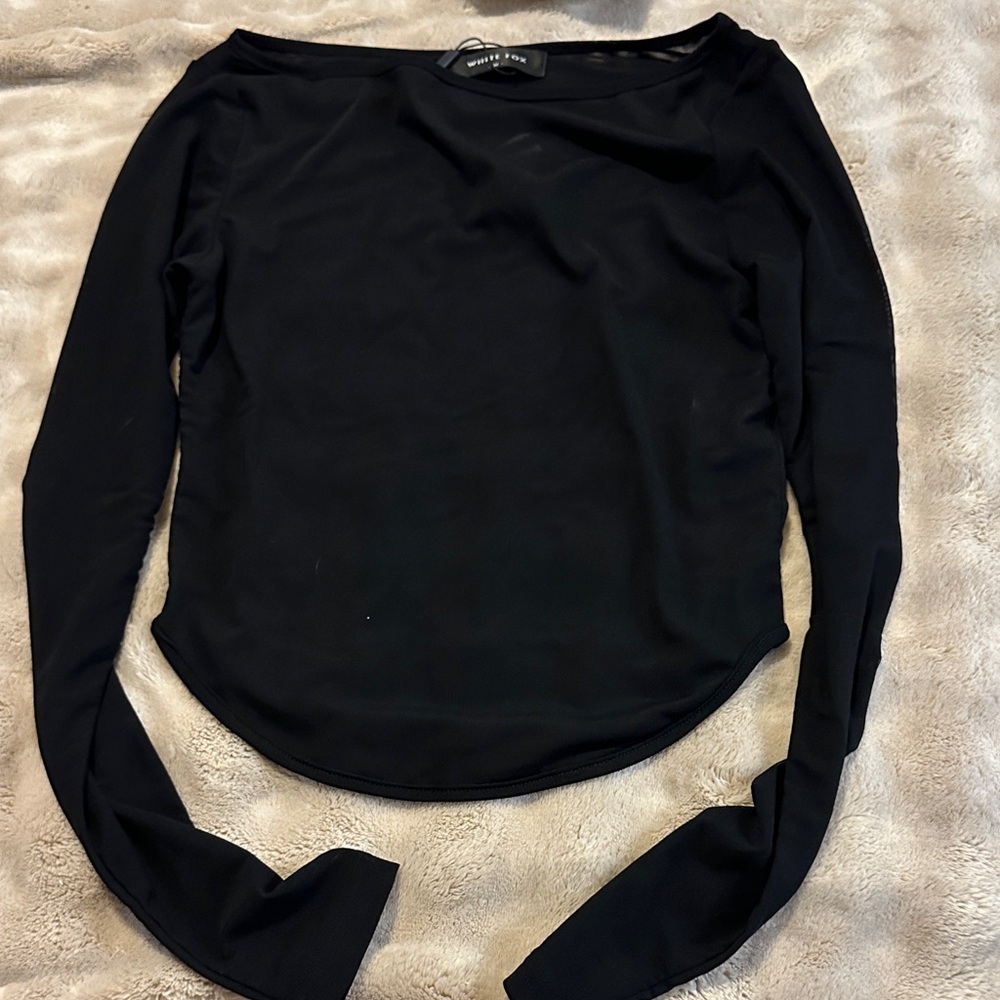 White Fox Mesh Top